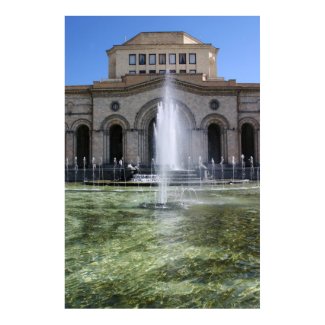 A fountain in Yerevan print