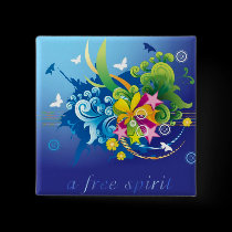 a Free Spirit buttons