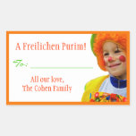 A Freilichen Purim Label stickers