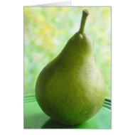 A Fresh Organic Pear card