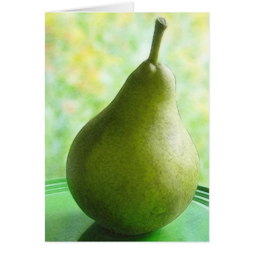 A Fresh Organic Pear Cards