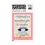 A friend is a present we give to ourselves stamp
