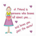 A Friend is Someone Print by mrssocolov A Friend is Someone Print