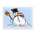 A Frosty Snowman Post Cards