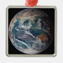 A full view of Earth showing global data Christmas Tree Ornaments