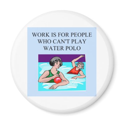 a fun water polo design magnets by jimbuf