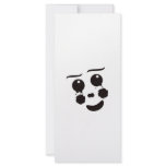 A fun whimsical clown face design graphic rack cards
