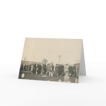 A funeral greeting card