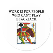 a funny blackjack joke stickers