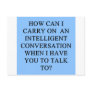 a funny conversation insult postcards