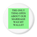 a funny divorce  joke for men magnet
