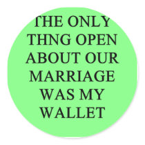 a funny divorce joke for men stickers by jimbuf a funny divorce joke for men stickers