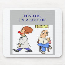 a funny doctor joke mouse mat