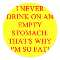 a funny drinking joke stickers