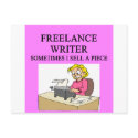 a funny freelance writer joke postcards by jimhartley a funny freelance writer joke postcards