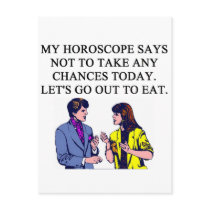 a funny horoscope joke postcards