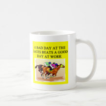 a funny horse player racing joke mug