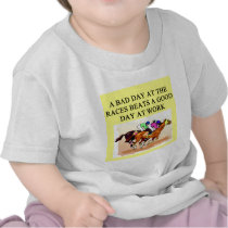 a funny horse player racing joke tee shirt