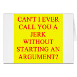 a funny insult for jerks cards