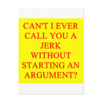 a funny insult for jerks postcards