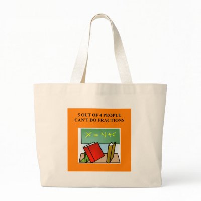 a funny math joke tote bag by jimbuf