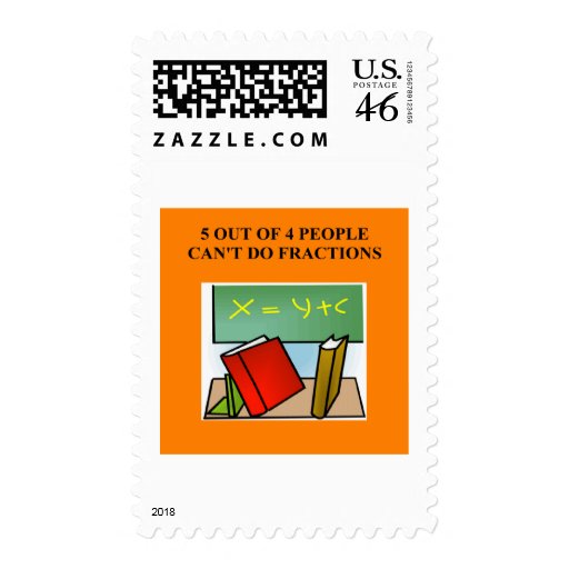 a funny math joke stamp
