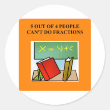 a funny math joke stickers