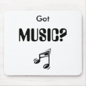 a_funny_music_note_000, Got , MUSIC? mousepads