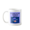 a funny mystery writer joke mugs