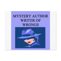 a funny mystery writer joke postcards by jimhartley a funny mystery writer joke postcards