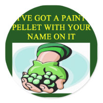 a funny paintball design stickers