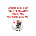 a funny winners and losers joke t-shirt
