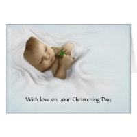 A Gaelic Christening Blessing Greeting Card
