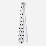 A Gambler Tie! The Ace of Spades repeat design.