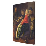 A Game of Cards Stretched Canvas Prints