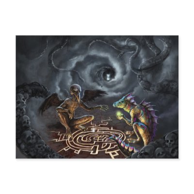 A game of gods postcards by aeyolws