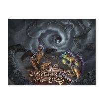 A game of gods postcards