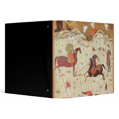 A Game of Polo 3 Ring Binders by bridgemanart