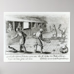 A Game of Real Tennis with Sport Ballads below Posters