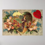 A Garden of Flowers Valentine Poster