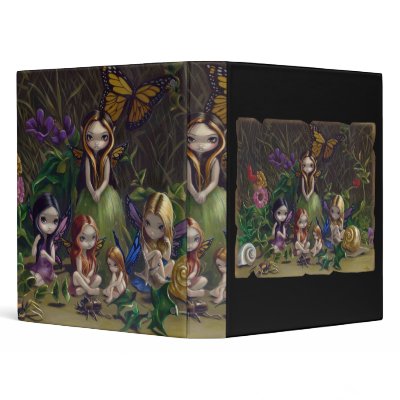 A Gathering of Faeries gothic fairy art Binder by strangeling