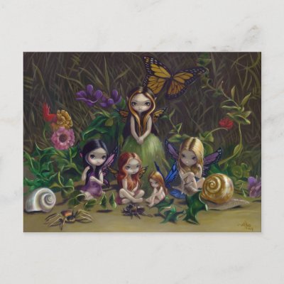 "A Gathering of Faeries" Postcard