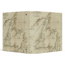 A General Chart Of The Island Of Newfoundland Vinyl Binder