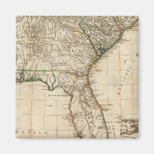 A General Map of the Southern British Colonies Magnets