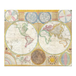 A General Map of the World by Samuel Dunn 1794 Canvas Prints