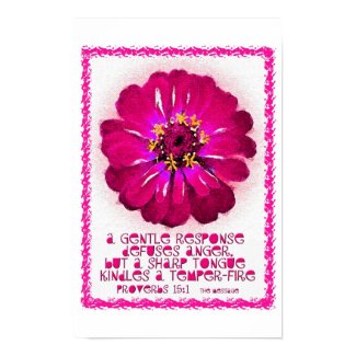 A Gentle Response .... Poster print