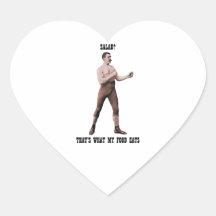 A Genuine Overly Manly Man Heart Stickers