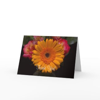 A Gerber Daisy Thank You Card card