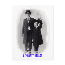 A "GIANT" HELLO! POSTCARD FINN CIRCUS GIANT! by layooper A "GIANT" HELLO! POSTCARD FINN CIRCUS GIANT!