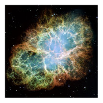 A Giant Hubble Mosaic of the Crab Nebula posters